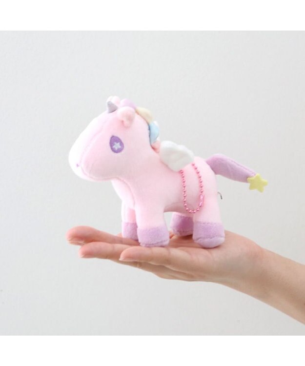Mother garden ユニコーン ぷにもちキーホルダー 《ピンク / クリーム / ミントブルー》 11cm 【単品】 ピンク
