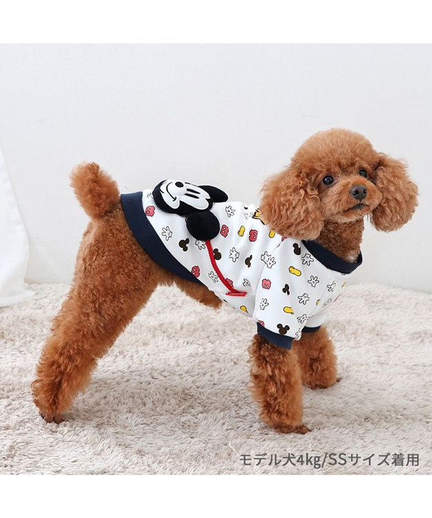 PET PARADISE ディズニー ミッキーマウストレーナー 《ポーチ付き》 小型犬 ホワイト