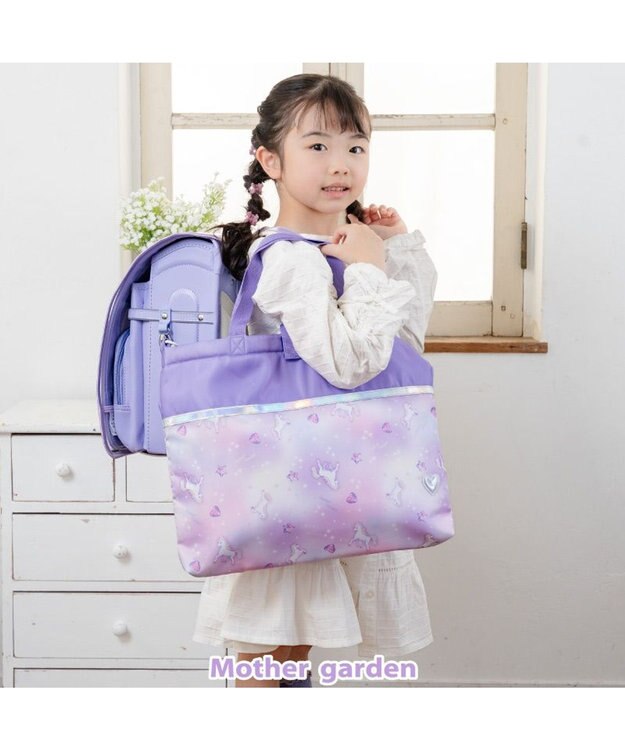 Mother garden マザーガーデン ユニコーン レッスンバッグ 《ぷっくり柄》 ぷっくり柄