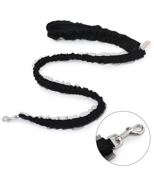 PET PARADISE cherircouture フリフリリード 《ブラック》ＳＳ～Ｓ  小型犬 ブラック