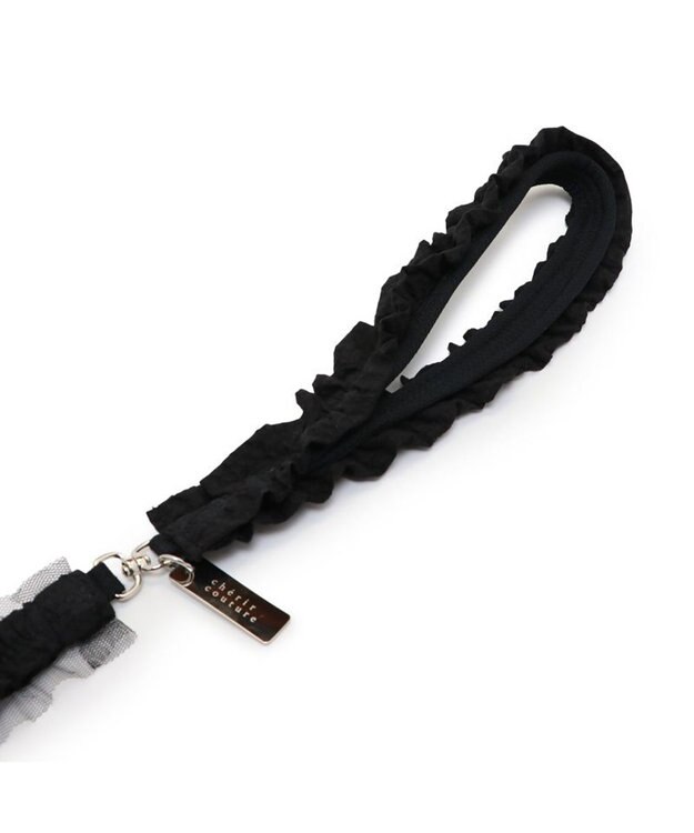 PET PARADISE cherircouture フリフリリード 《ブラック》ＳＳ～Ｓ  小型犬 ブラック