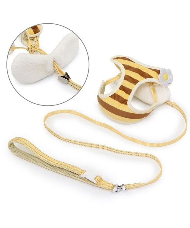 PET PARADISE ペットパラダイス 反射付き リード&ハーネス 《蜂》  SS 小型犬 蜂