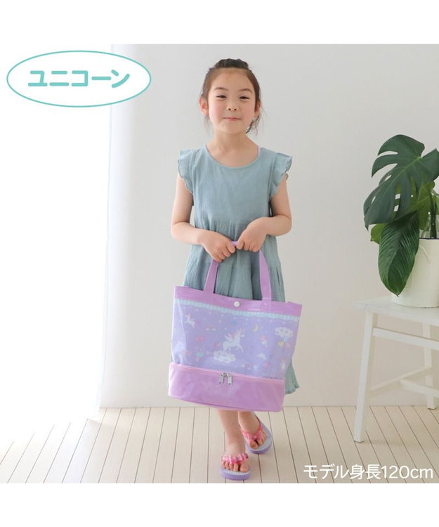 Mother garden マザーガーデン プールバッグ 《ユニコーン柄 レモンくま柄》 2層式 ビーチバッグ 『単品』 ユニコーン