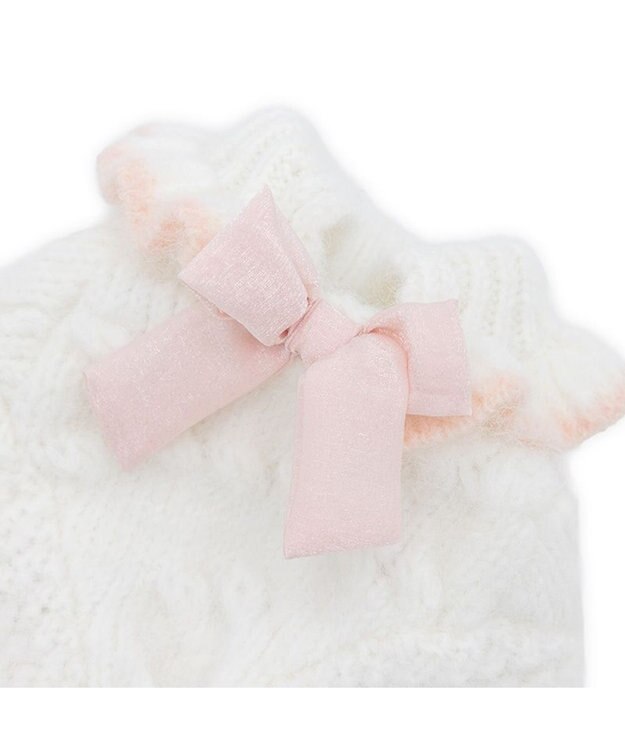 PET PARADISE cherircouture リボン編込ニット 小型犬 ピンク