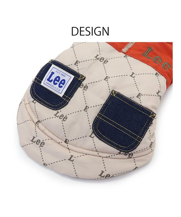 PET PARADISE LEE 綿入ベスト モノグラム 《オレンジ》 小型犬 オレンジ