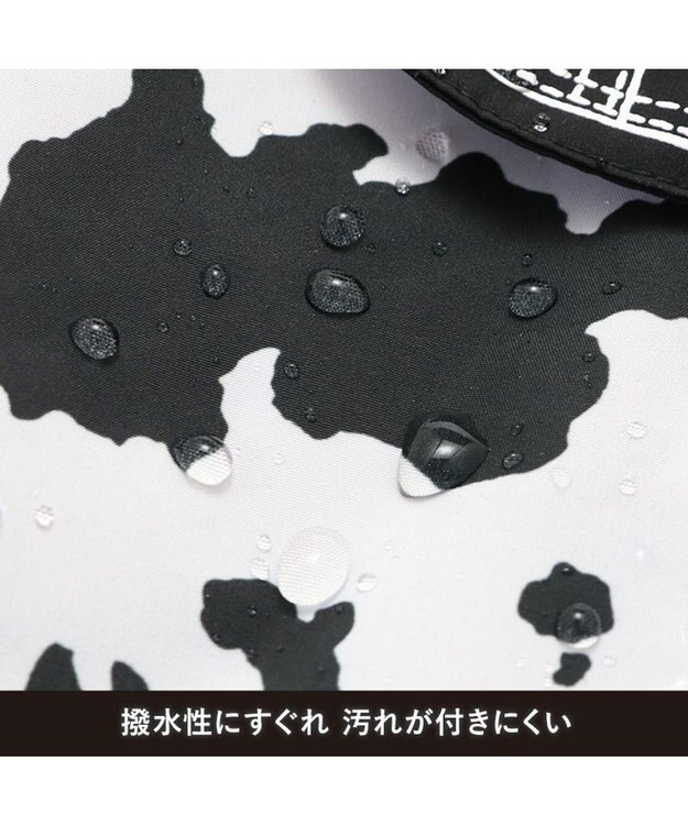 PET PARADISE Lee レインコート 《牛柄》 中型犬 大型犬 ホワイト×ブラック