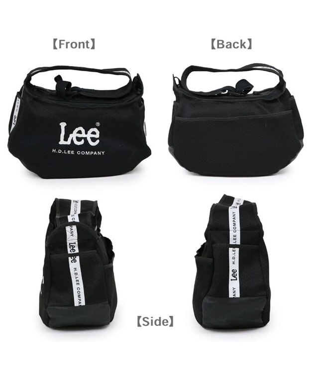 PET PARADISE Lee ロゴ メッシュ スリング  キャリーバッグ Ｍ 小型犬 約4～8㎏ ブラック