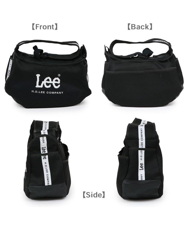 PET PARADISE Lee ロゴ メッシュ スリング  キャリーバッグ M 小型犬 約4~8㎏ ブラック