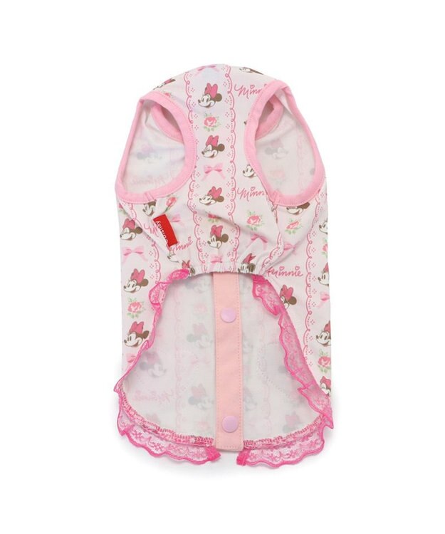 PET PARADISE ディズニー ミニーマウス 接触冷感背中開き タンクトップ 《レース柄》 小型犬 レース柄