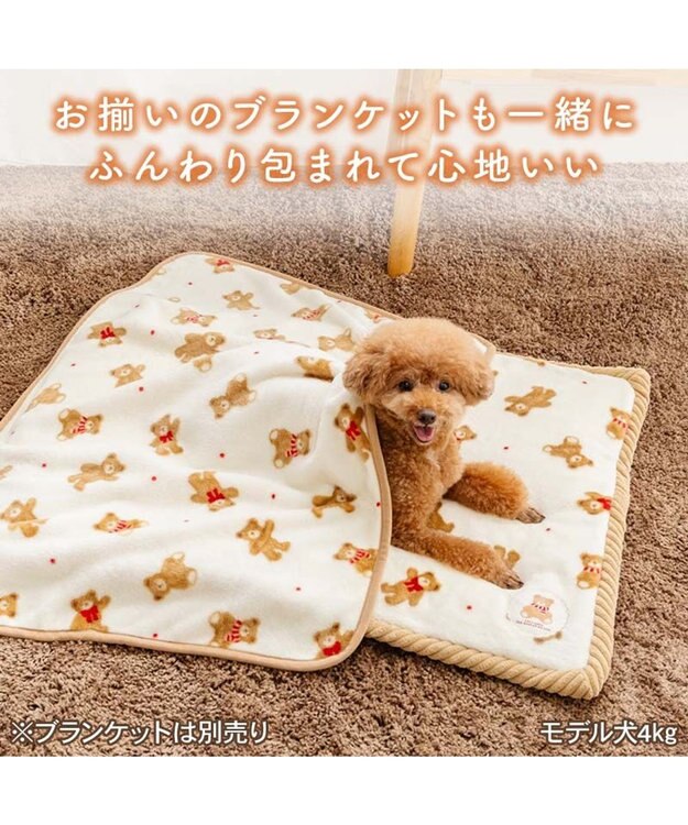PET PARADISE ペットパラダイス くまちゃん ほっこり 遠赤外線 マット ホワイト