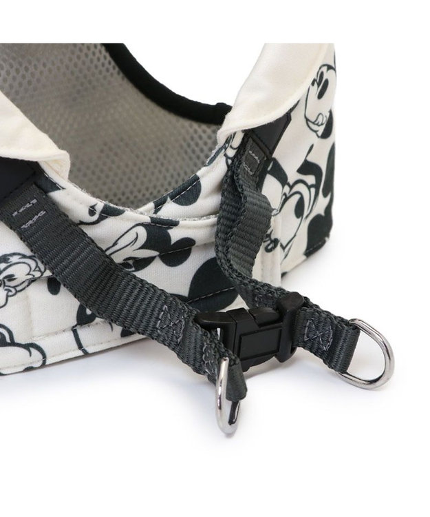 PET PARADISE ディズニー ミッキーマウス＆プルート ベストハーネス 《モノクロ》 ＳＳ ホワイト×ブラック