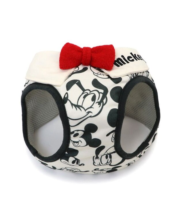 PET PARADISE ディズニー ミッキーマウス＆プルート ベストハーネス 《モノクロ》 ＳＳ ホワイト×ブラック