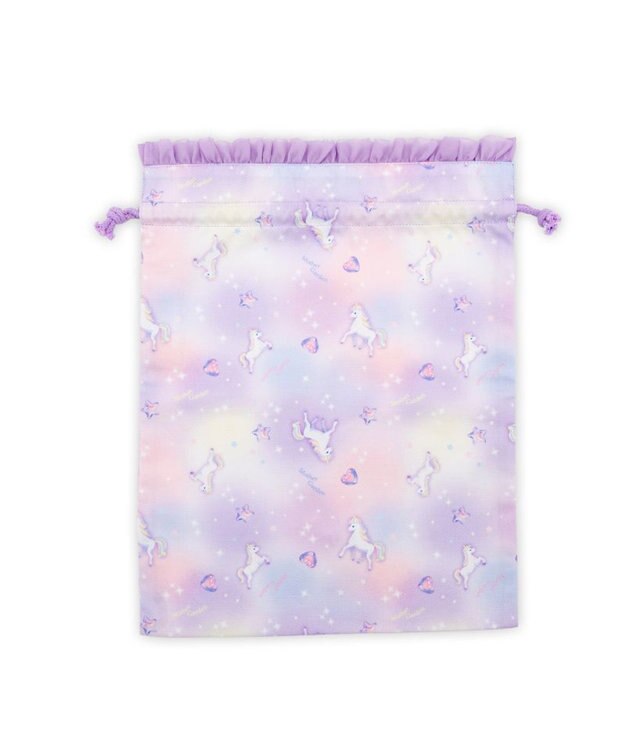 Mother garden マザーガーデン ユニコーン 巾着 《ぷっくり柄》 大 ぷっくり柄