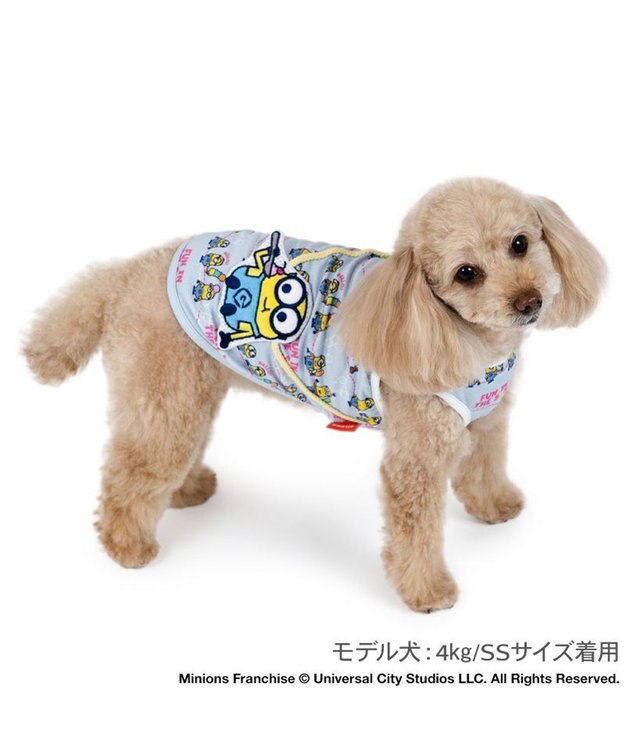 PET PARADISE ミニオン エコメイド タンクトップ 《アイス柄》 小型犬 ライトグレー