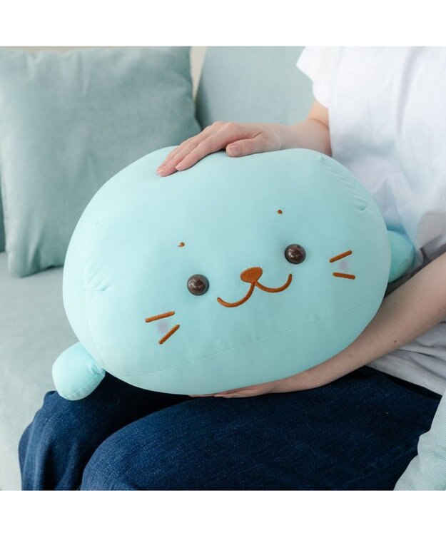 Mother garden しろたん クール抱き枕 55ｃｍ 《ミントブルー》 単品 ミントブルー