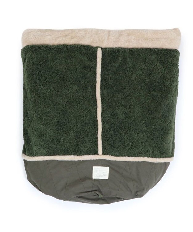 PET PARADISE ペットパラダイス 遠赤外線 寝袋  筒型《オニオン柄》 L カーキ