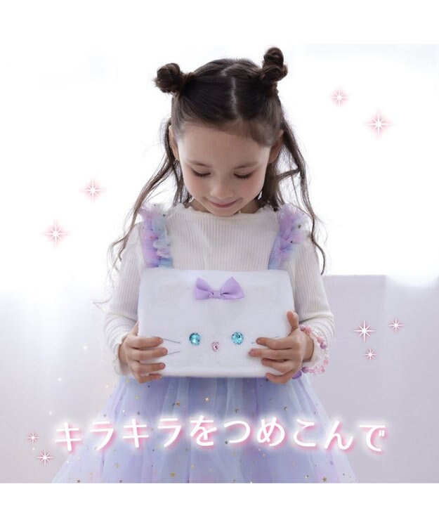 Mother garden マザーガーデン ふわねこ メイクポーチセット ホワイト