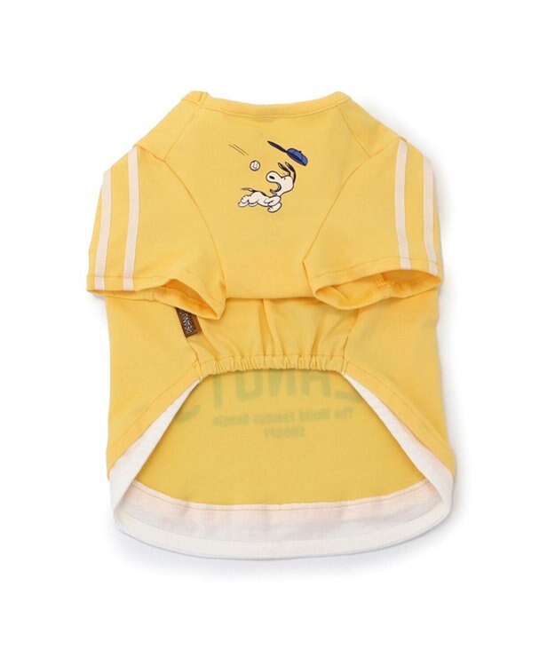 PET PARADISE スヌーピー Tシャツ 《ファインプレー柄》 黄色 小型犬 ファインプレー柄