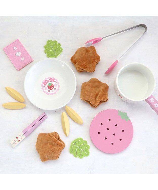 Mother garden マザーガーデン  野いちご ままごと  唐揚げセット ピンク(淡)