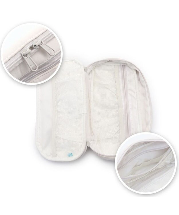 Mother garden しろたん ガジェットポーチ 顔ぼん 白～オフホワイト