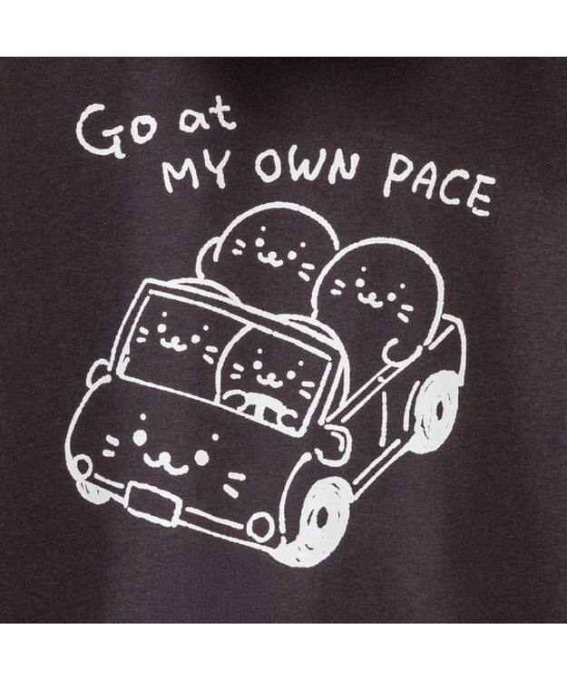 Mother garden しろたん  ジップパーカー 《くるま》 ユニセックス ダークブラウン