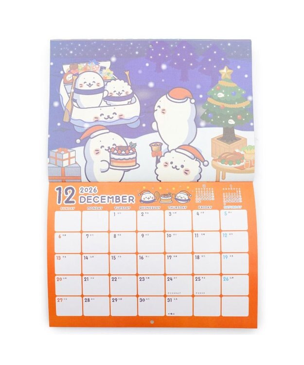 Mother garden しろたん 2026年 壁掛けカレンダー 0