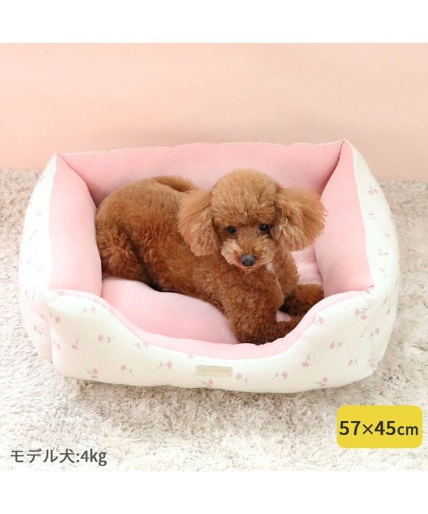 PET PARADISE ペットパラダイス 小花柄カドラー《ピンク》 M  小型犬 小花柄 ピンク