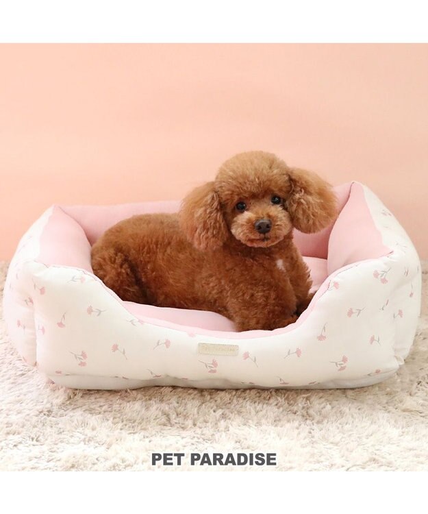 ペットパラダイス 小花柄カドラー《ピンク》 M 小型犬 / PET