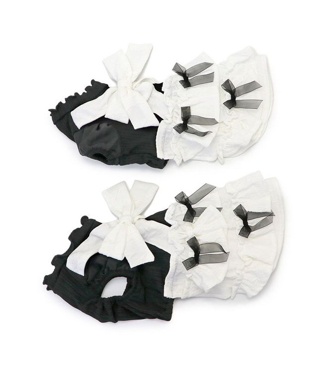 PET PARADISE cherircouture メニーリボンワンピース 小型犬 ブラック