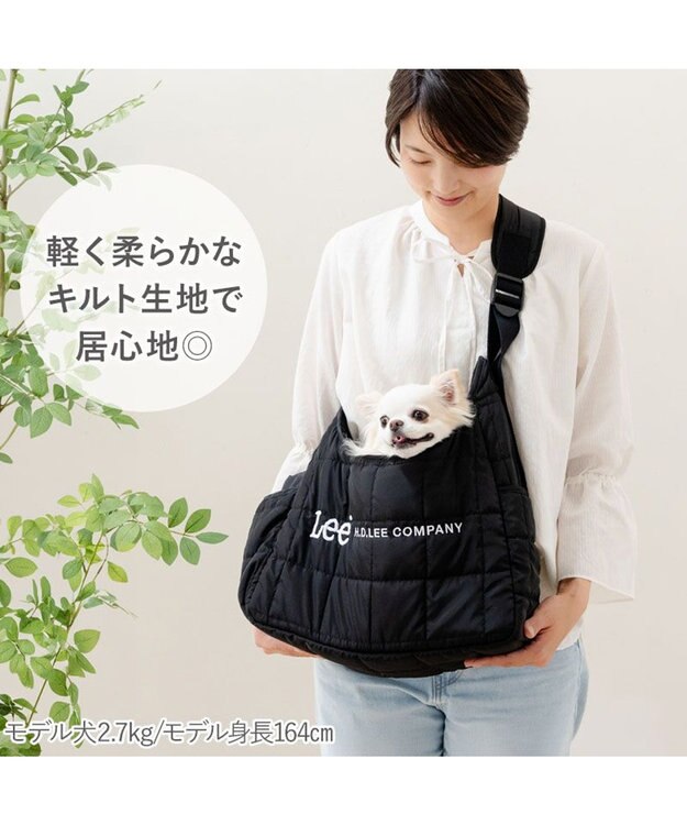 PET PARADISE Lee　スクエア キルトスリング バッグ Ｓ ブラック