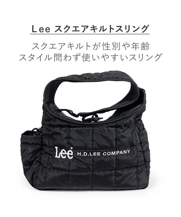 PET PARADISE Lee　スクエア キルトスリング バッグ Ｓ ブラック