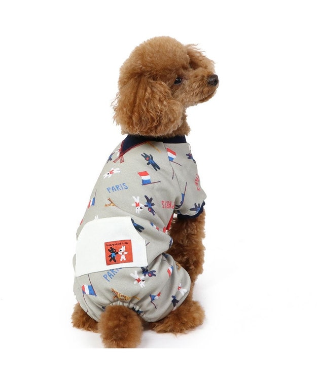 ペットパラダイス　リサとガスパール　ロンパース リサとガスパール ロンパース 《パリ柄》 小型犬 / PET PARADISE