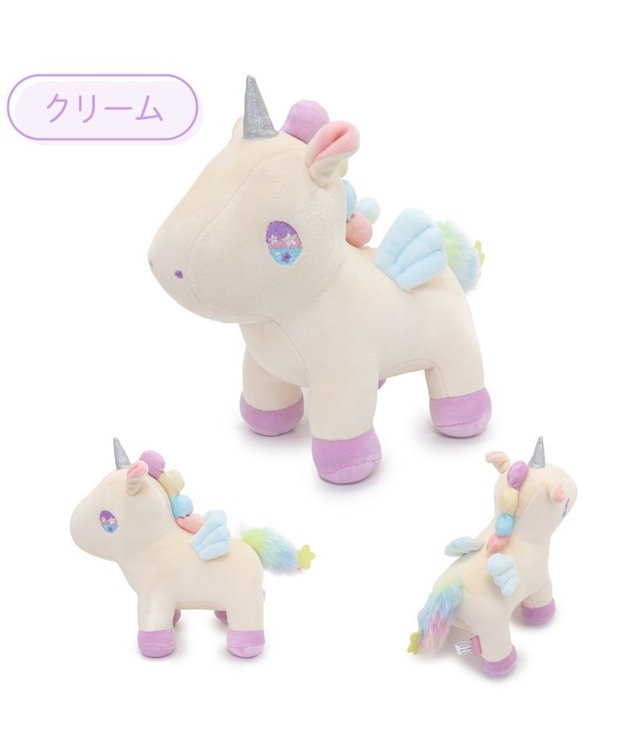 ユニコーンデザインのクマぬいぐるみ マザーガーデン ユニコーン ぷにもち ぬいぐるみ 20cm