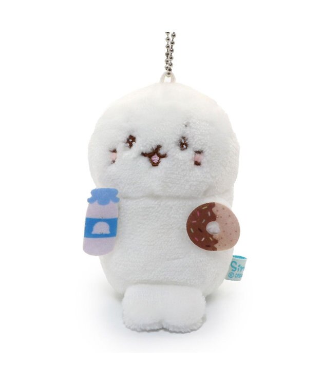 Mother garden しろたん すきなもの キーホルダー 《ミルク＆ドーナツ》 単品 ミルク＆ドーナツ