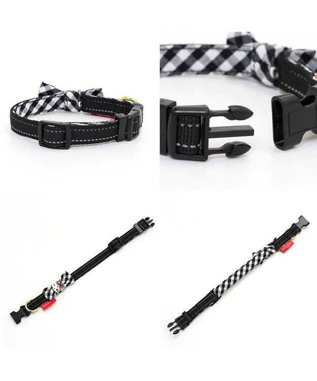 PET PARADISE リサとガスパール おしゃれ 首輪 【ＳＳ】 ギンガムチェック 反射 -