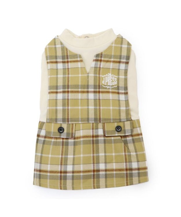 PET PARADISE J.PRESS スカートつなぎ《タータンチェック》 小型犬 タータンチェック