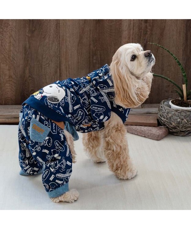 PET PARADISE スヌーピー マナーパンツ 《デニム風》 中型犬 大型犬 ネイビー