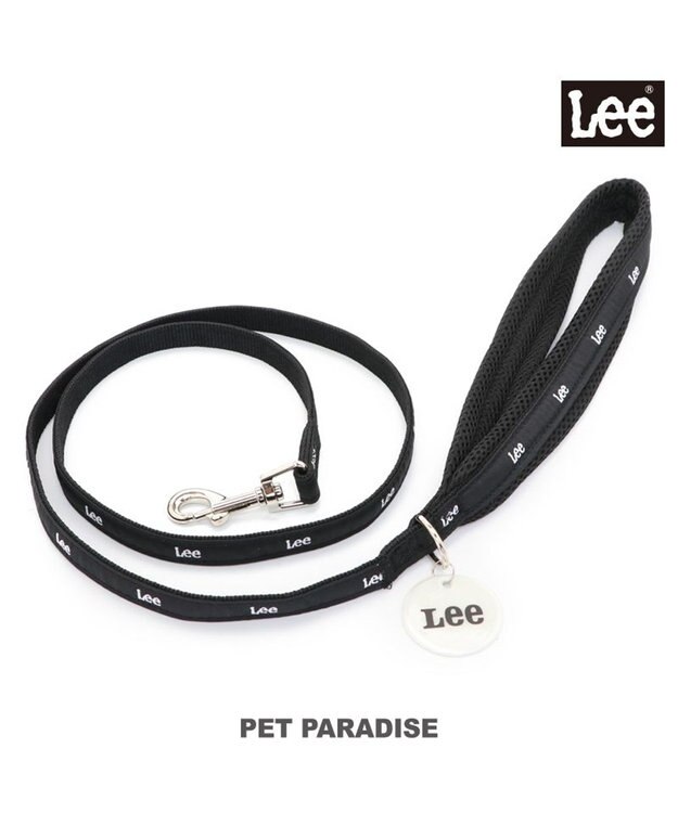 PET PARADISE 犬 リード Ｌｅｅ おしゃれ 【４Ｓ~３Ｓ】 反射 チャーム付き 黒