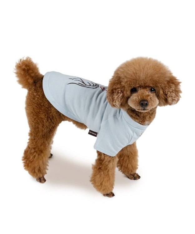 PET PARADISE ペットパラダイス Mai Kuraki　LOVE  ペットTシャツ 《ブルー》 小型犬 ブルー
