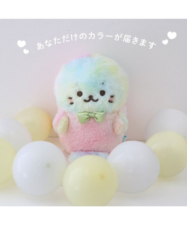 Mother garden しろたん 虹のふわふわ マスコット 19cm -