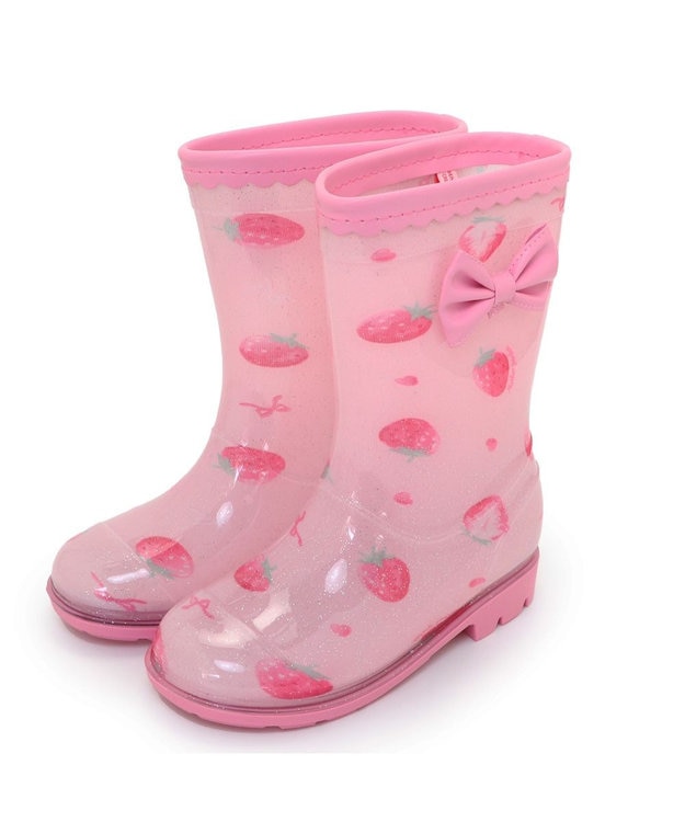 Mother garden マザーガーデン キッズ用 レインブーツ 《 ユニコーン / 野いちご 》 野いちご