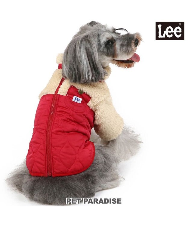 PET PARADISE Lee 綿入キルトベスト 小型犬 赤