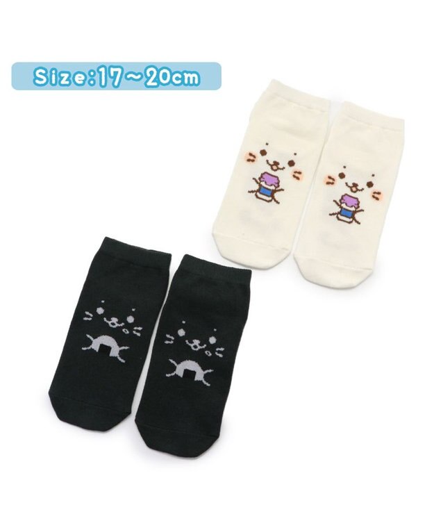 Mother garden しろたん 靴下 2足セット 〈顔ぼんミルク柄 顔ぼんおにぎり柄〉 13cm～16ｃｍ 17cm～20ｃｍ 21cm～24ｃｍ マルチカラー