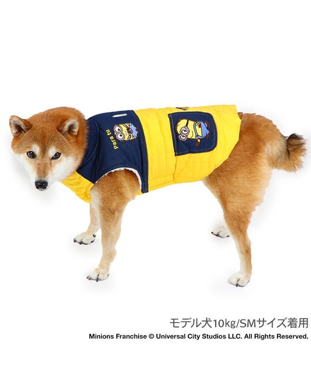 PET PARADISE ミニオンボブ 脇開き ベスト 中型犬 イエロー
