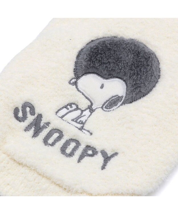 PET PARADISE スヌーピー 遠赤外線 もふもふ パーカー 小型犬 オフホワイト
