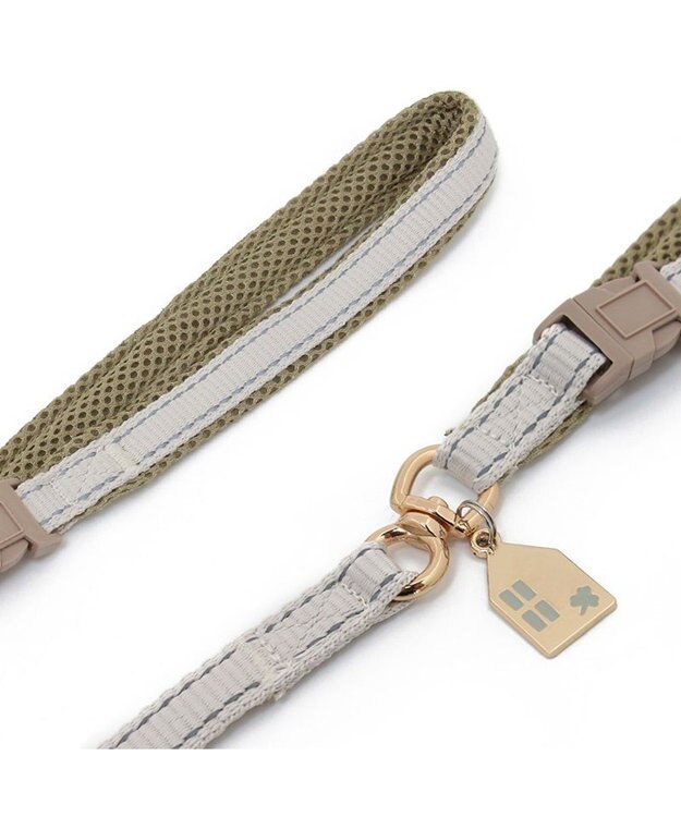 PET PARADISE シンプル リード付きハーネス 【Ｓ】 ベージュ