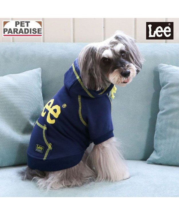 PET PARADISE Lee ステッチパーカー 《ネイビー》 小型犬 ネイビー