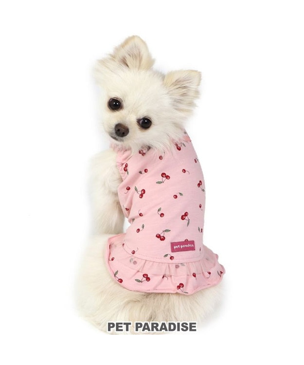 PET PARADISE ペットパラダイス タンクトップ  チェリー柄 【小型犬】 ピンク(淡)