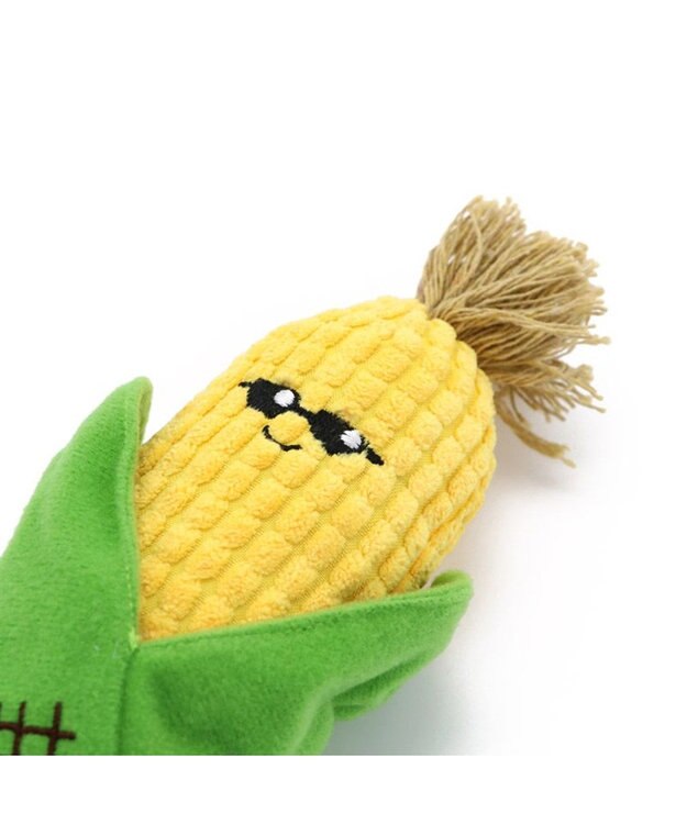 PET PARADISE 犬用品 ペットグッズ 犬 おもちゃ ペットパラダイス 犬 トイ TOY 焼きもろこし おもちゃ | 音が鳴る ぬいぐるみ ボール ロープ オモチャ 玩具 トイ TOY 小型犬 猫 かわいい おもしろ インスタ映え 黄