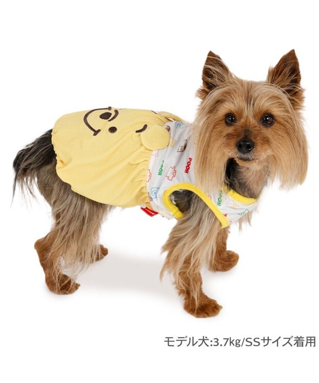 PET PARADISE ディズニー くまのプーさん エコメイド タンクトップ 《お顔》 小型犬 イエロー